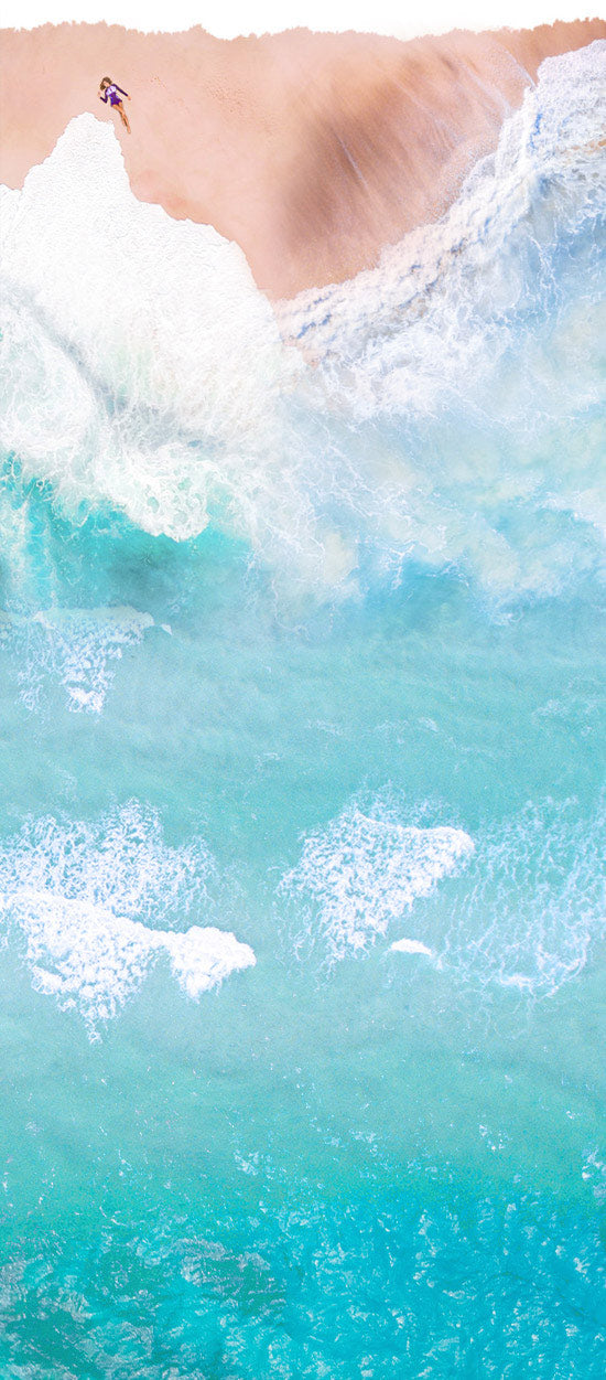 aerial beach scene